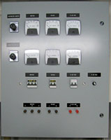 Ship electric instrument, distribution panel.